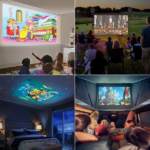 Mini Portable LED Projector with Multiple Interfaces Like AV, Audio, USB, HDMI (1500 lm / 1 Speaker / Wireless / Remote Controller) Portable Projector (Yellow) - Image 3