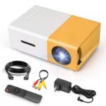 Projector With Music Bulb Portable Mini Home Theater (550 lm) Portable Projector  (Yellow, White)